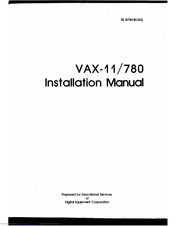 Digital Equipment Unibus VAX-11/780 Installation Manual