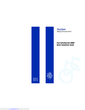 Accton Technology ES3508-TX Quick Installation Manual