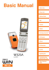 Sanyo W32SA Basic Manual