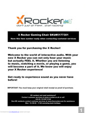 X Rocker 5177301 Manual