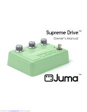 JUMA Supreme Drive Owner's Manual