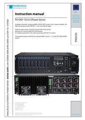 Phoenix PV-DSP-1D.9.2 Instruction Manual