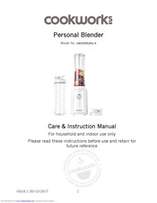 Cookworks UM1050S2N1-X Care & Instruction Manual