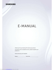 Samsung UA55K6500AKXZN E-Manual