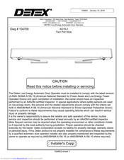Detex 104700 User Manual