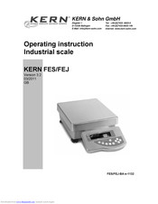 KERN FES 33K0.1 IPM Operating	 Instruction