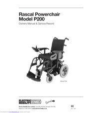 Electric Mobility Euro P200 Owners Manual & Service Record