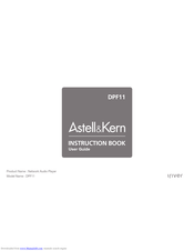 Astell & Kern DPF11 Instruction Book