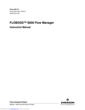 Emerson FloBoss S600 Instruction Manual