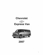 Chevrolet express van 2007 Owner's Manual