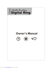 LifeSpan digital ring Owner's Manual