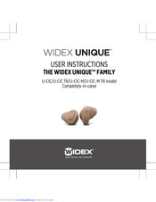 Widex Unique U-CIC-M User Instructions