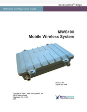 Strix Systems MWS 100 Configuration Manual