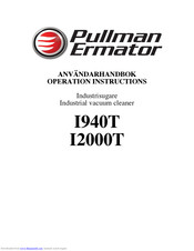 pullman Ermator I2000T Operation Instructions Manual