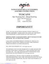AGIO 050874012869 Assembly Instructions Manual