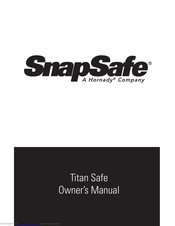 SnapSafe Titan Owner's Manual