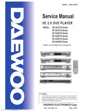 DAEWOO ELECTRONICS DP-A62D1D-LS/E Service Manual