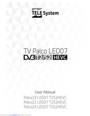 Tele System Palco22 LED07 T2S2HEVC User Manual