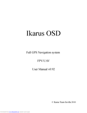 Ikarus Team Sevilla Ikarus OSD User Manual
