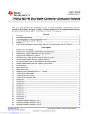 Texas Instruments TPS92518EVM User Manual