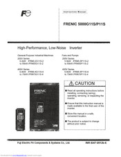 Fuji Electric Frenic5000P11S Series Instruction Manual