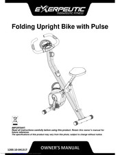exerpeutic therapeutic fitness bike manual