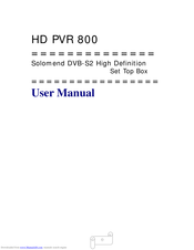 Solomend HD PVR 800 User Manual
