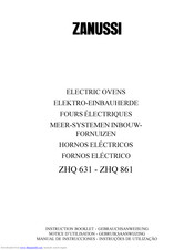 Zanussi ZHQ 861 Instruction Booklet