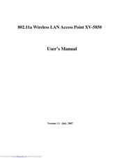 Z-Com XV-5850 User Manual