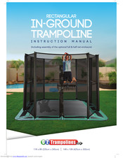 OZ Trempoline Rectangular In-Ground Trampoline Instruction Manual