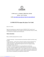 Canor CD2 VR User Manual