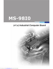 MSI MS-98I0 Manual