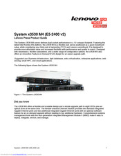 Lenovo x3530 M4 Product Manual