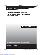 Craig TA-304B Owner's Manual