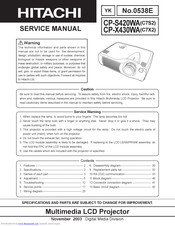 Hitachi CP-S420WAC7S2 Service Manual