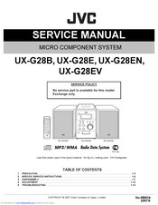 JVC UX-G28B Service Manual