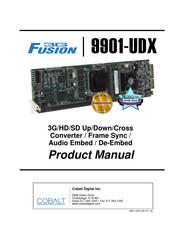 Cobalt Digital Inc 9901-DC Product Manual