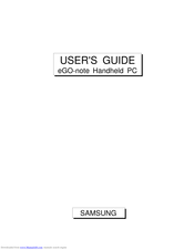 Samsung eGO-note User Manual