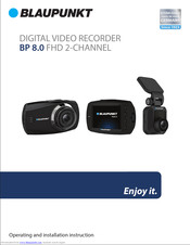 Blaupunkt BP 8.0 FHD 2-CHANNEL Operating And Installation Instruction