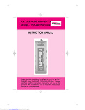 Diasonic DMP-100 Instruction Manual