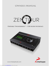 Antelope Zen Tour Owner's Manual