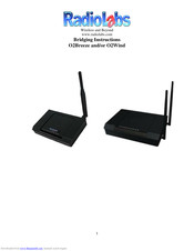 RadioLabs O2Breeze Bridging Instructions