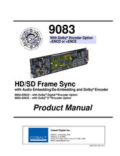 Cobalt Digital Inc 9083+ENCE Product Manual