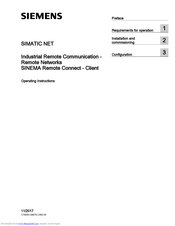 Siemens SIMATIC NET SINEMA Operating Instructions Manual