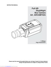 Comelit AHCAM742A Instruction Manual