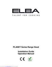 Elba PLANET Series Installation Manual And Operation Manual