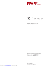 Pfaff 3811-16/65 Instruction Manual
