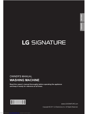 LG SIGNATURE LUWD1CW Owner's Manual