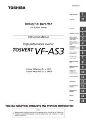 Toshiba TOSVERT VF-AS3 Instruction Manual