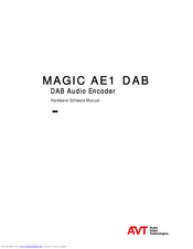 AVT MAGIC AE1 DAB Hardware & Software Manual